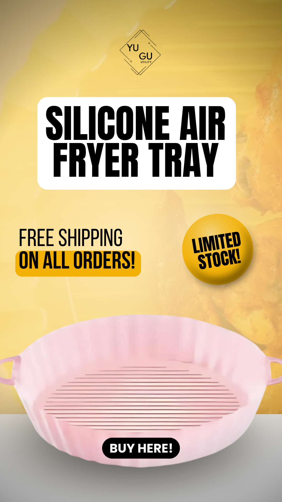 Air Fryer Silicone Baking Tray