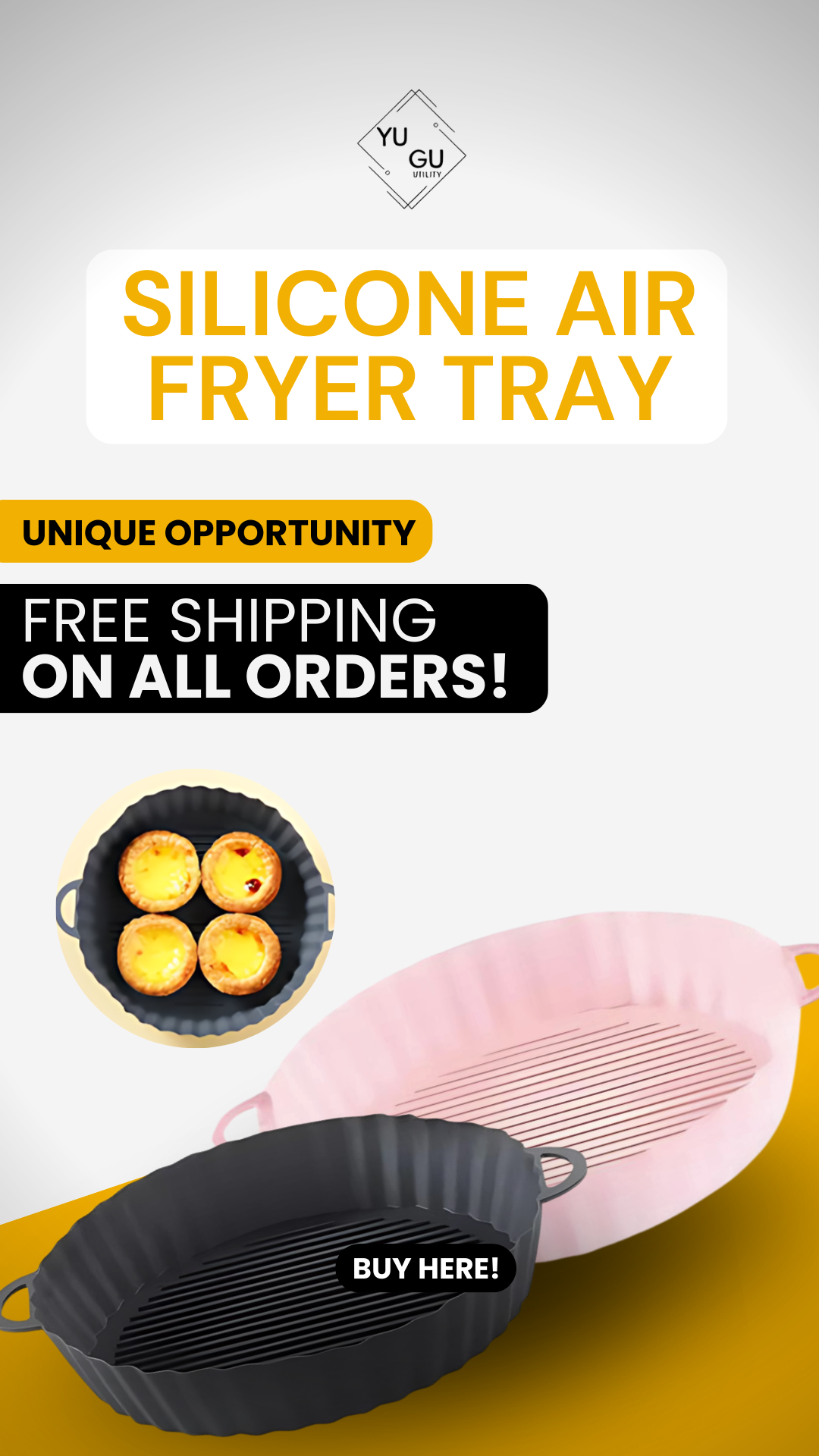 Air Fryer Silicone Baking Tray