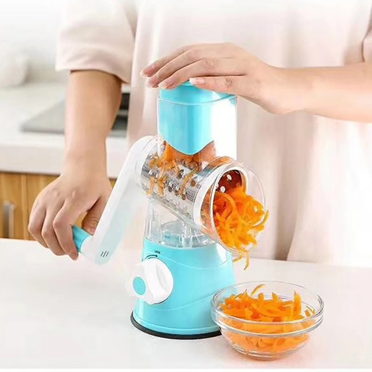 3-in-1 Manual Rotation Vegetable Fruit Slicer